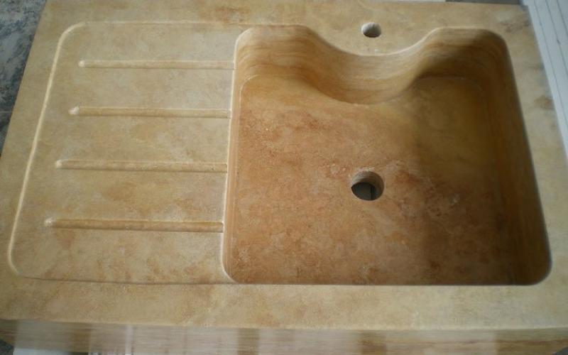 Lavandino in Travertino